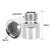AYNEFY CO2 Cylinder Adapter with Gasket,Female Thread TR214 to Male Thread CGA320 CO2 Refill Adapter CO2 Cylinder Connector for CO2 Bottle view 4