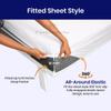 XL V Berth Mattress Protector - Fitted Style Ultra Soft Terry Cotton - 100% Waterproof XL V Berth Mattress Protector Pad - Ultra Soft Cooling Smooth Noiseless Washable - Fits Upto 10" Deep, White view 4