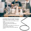 Pour Over Coffee Stand, Portable Coffee Filter Holder Stable Coffee Station Dripper Stand with Spiral Design Metal Coffee Bracket Filter Cup Holder for Coffee Making Kit view 4