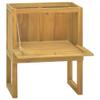 loibinfen Solid Wood Bathroom Cabinet, Wooden Free Standing Storage Organizer with Storage Space, Multifunctional Storage Organizer for Bathroom 23.6"x17.7"x29.5" Solid Wood Teak view 2