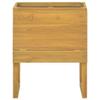 loibinfen Solid Wood Bathroom Cabinet, Wooden Free Standing Storage Organizer with Storage Space, Multifunctional Storage Organizer for Bathroom 23.6"x17.7"x29.5" Solid Wood Teak view 3