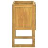 loibinfen Solid Wood Bathroom Cabinet, Wooden Free Standing Storage Organizer with Storage Space, Multifunctional Storage Organizer for Bathroom 23.6"x17.7"x29.5" Solid Wood Teak view 4