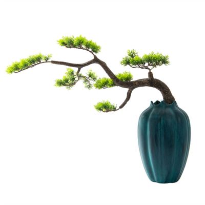 Artificial Trees Creative Bonsai Tree in Pots Artificial Plant Decoration Artificial Bonsai Tree Faux Potted Pine Plants for Office/Home Simulated Pine
