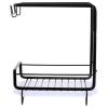 Cabilock 1set Kitchen Sponge Holder Water Tray Multifunctional Sponge Organizer Rack for Kitchen Bathroom Compact Design Easy to Install and Material Black view 1