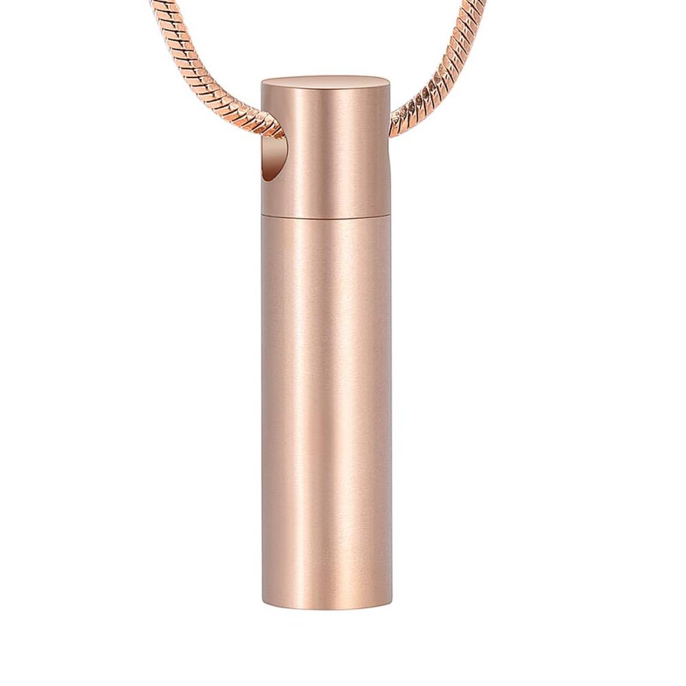 BIAIHQIE Cylinder Cremation Urn Necklace For Ashes, Cremation Jewelry Memorial Keepsake Jewelry Ashes Necklace For Ashes,4
