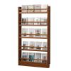 RENLXFI Free Standing Magazine Display Rack, 5 Layer Wood Newspaper Holder for Literature Books Document in Home Office Dining Room, Large Organizer Folder (Size : 155x50cm/61x19.7in) view 1