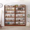 RENLXFI Free Standing Magazine Display Rack, 5 Layer Wood Newspaper Holder for Literature Books Document in Home Office Dining Room, Large Organizer Folder (Size : 155x50cm/61x19.7in) view 2