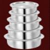 USA Deals 365 Traditional Patila-Bhaguna aluminium cookware Pot Patila Combo Set of 5 in Pure and Decorative Kitchenware, Indian Cooking Utensils (1,2,3,4 & 5 litres) view 3