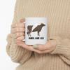 Personalized Brown Swiss Cow Cattle Angel Wings Memorial Coffee Mug - Sympathy Gifts for Animal Lovers White Cup 11 oz view 3