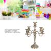 Tyenaza Candelabra, Metal Candle Stand Zinc Alloy Delicate Decorative Retro Candelabra for Dinner Table Fireplace Wedding view 4