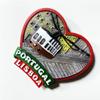 Lisbon Portugal Heart Shape Refrigerator Magnet 3D Travel Souvenir Fridge Decoration Magnetic Sticker Hand Painted Craft Collection view 4
