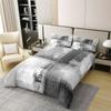 Erosebridal 100% Cotton Gray Gradient Tie Dye Duvet Cover King for Teen Boys Girls,Grey Grunge Ombre Bedding Set,Watercolor Abstract Comforter Cover,Graffiti Bed Sets with 2 Pillowcases view 2