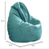 NIBHZ Indoor Bean Bag, Puff, Relaxing Chair, Seat Cushion, Floor Cushion, Bean Bag (Without Filling),green-100X110cm view 2