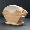 Atyhao Coffee Filter Holder, Wooden, Square Cone & Flat Bottom Filters, Organizer & Storage Rack view 4