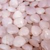 XMHOME 12 Packs 1.18 Inches Rose Quartz Heart Shaped Crystals Healing Palm Worry Pocket Stones for Reiki Jewelry Making Home Decor view 1