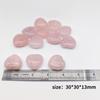 XMHOME 12 Packs 1.18 Inches Rose Quartz Heart Shaped Crystals Healing Palm Worry Pocket Stones for Reiki Jewelry Making Home Decor view 3