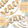 12 Pieces Christmas Word Wood Cutout Joyful Merry Thankful Grateful Blessed Peace Gather Word Sign Christmas Plate Cutout Rustic Merry Signs for Home Table Plate Decoration, Cute Style view 3