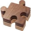 4 Pcs Funny Puzzle Coasters Drinking Cup Mats Outdoor Camping Home Office Bar view 1