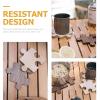 4 Pcs Funny Puzzle Coasters Drinking Cup Mats Outdoor Camping Home Office Bar view 4