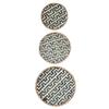 EXCEART 3pcs Bamboo Woven Wall for Boho Decor Rustic Hanging Storage Tray for Home Kitchen Stylish Wall Art for Fruits Vegetables and More view 1