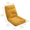 KITCISSL Window Lazy Lounge Chairs Seat Single Sofa Foldable Recliner Chair, Folding Lawn Chairs Reclining Living Room Lounge Chairs Adjustable Backrest Chair for Bedroom, Living Room (Color : Green) view 3