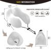 UMIRIKO Travel Pillow Gainsboro Neck Pillow for Travel Car Seelping Bed, Memory Foam U-Shaped Neck Support Pillow Gainsboro view 2