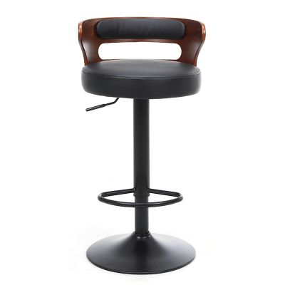 TEMKIN Bar Chairs Matte PU Leather Living Room Bar Chair ?Kitchen Furniture Backrest High Bar Stool European Pub Rotating Lifting Barstoo for Kitchen Dining Room and Living Room (Color : E)