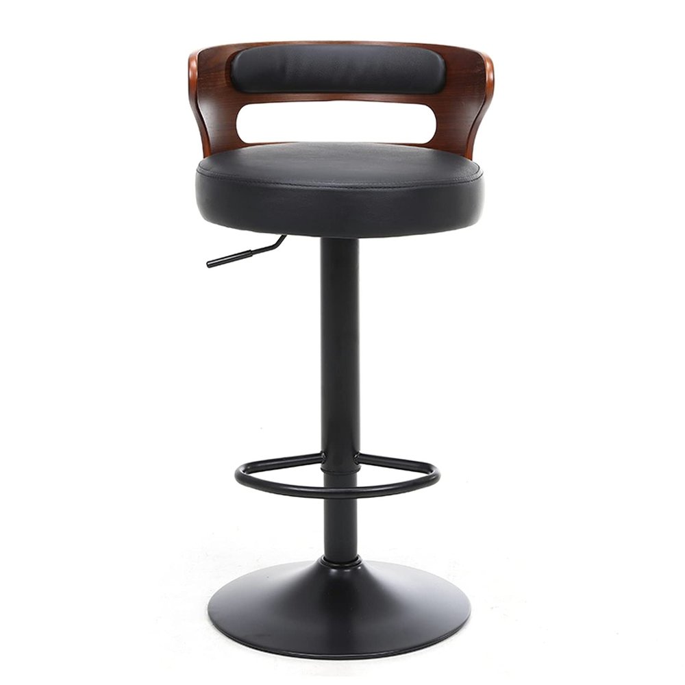 TEMKIN Bar Chairs Matte PU Leather Living Room Bar Chair ?Kitchen Furniture Backrest High Bar Stool European Pub Rotating Lifting Barstoo for Kitchen Dining Room and Living Room (Color : E)