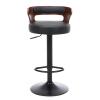 TEMKIN Bar Chairs Matte PU Leather Living Room Bar Chair ?Kitchen Furniture Backrest High Bar Stool European Pub Rotating Lifting Barstoo for Kitchen Dining Room and Living Room (Color : E) view 1
