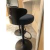 TEMKIN Bar Chairs Matte PU Leather Living Room Bar Chair ?Kitchen Furniture Backrest High Bar Stool European Pub Rotating Lifting Barstoo for Kitchen Dining Room and Living Room (Color : E) view 2