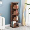 Bookcases Rotating Bookshelf 360 Book Storage Rack Wooden Picture Book Rack Living Room Multi-Layer Shelf Easy to Install Black Walnut (Size : 2 Layers (39 * 67cm)) view 2