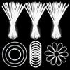 YOFOBU 150 Pack White Glow Sticks Bulk Light Up Bracelet Glow Necklaces with Connectors 150ct 8" Glowsticks 4th of July Neon Party Supplies for NewYear Valentine's Day Wedding Birthday Carnival Raves view 1