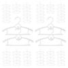 Baby Hangers for Nursery Closet 60 Pack Plastic Kids Clothes Hanger Space Saving Non Slip Extendable Toddler 11-14 Adjustable Hangers Heavy Duty Clothing Infant Hanger Bulk, White view 1