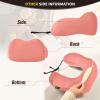 UMIRIKO Travel Pillow Salmon Neck Pillow for Travel Car Seelping Bed, Memory Foam U-Shaped Neck Support Pillow Salmon view 4