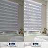 Keego Zebra Roller Window Blinds Cordless Custom Size Free-Stop Shades Dual Layer Light Control Easy Install Roler Shades for Windows (Apricot, 26" W x 64" H) view 3
