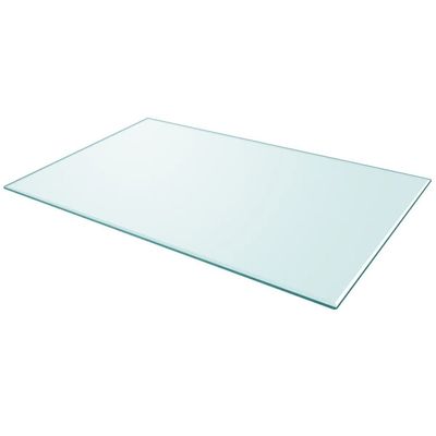 Gecheer Table Top, Tempered Glass 39.4 x 24.4 in, Solid One Piece, Universal Tabletop, Round Shape, for Home Office, Kitchen, Living Area