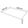 Gecheer Table Top, Tempered Glass 39.4 x 24.4 in, Solid One Piece, Universal Tabletop, Round Shape, for Home Office, Kitchen, Living Area view 2