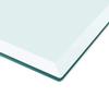 Gecheer Table Top, Tempered Glass 39.4 x 24.4 in, Solid One Piece, Universal Tabletop, Round Shape, for Home Office, Kitchen, Living Area view 3