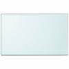 Gecheer Table Top, Tempered Glass 39.4 x 24.4 in, Solid One Piece, Universal Tabletop, Round Shape, for Home Office, Kitchen, Living Area view 4