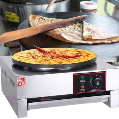 3000W Electric Pancake & Crepe Maker with 15.7" Non Stick Hot Plate and Free Utensils, Adjustable Temperature, for Family Kitchen, Commercial, Street Snack,220V