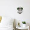 11x11In Welcome Take Off Your Shoes and Stay while Sign,Rustic Round Wooden Wreath,Decor Wood Sign Home Decor,New Home Housewarming Gift view 3