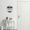 11x11In Welcome Take Off Your Shoes and Stay while Sign,Rustic Round Wooden Wreath,Decor Wood Sign Home Decor,New Home Housewarming Gift view 4