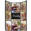 Custom Photo Memorial Blanket Gift for Loss of Loved Ones Family Friend in Loving Memory Pink Heart 8 Photos Condolence Bereavement Gift Fleece Blanket with Pictures for Bed 50x60 view 2