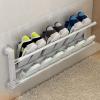 MKYOKO Wall-Mounted Folding Shoe Rack, Space-Saving Entryway Shoe Organizer (Color : B, Size : 65cm/25.6in) view 1
