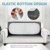 ANARACHON Leather Look Couch Cushion Covers Sofa Seat Slipcovers Sets Couches Furniture Protector for Sectional Armchair Loveseat Pets Kids Stretch Spandex Fabric (1 Cushion Sofa, Taupe) view 3