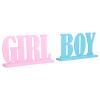 NDNCZDHC Boy and Girl Gender Reveal Table Decorations Wooden Signs for Baby Shower Gender Reveal Party Supplies view 4