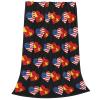 American Tigray Region Flag Heart Tigray Region American Throw Blanket Lightweight Flannel Fleece Blankets Warm and Cozy Throws for Winter Bedding and Couch 50"X40" Inches view 2