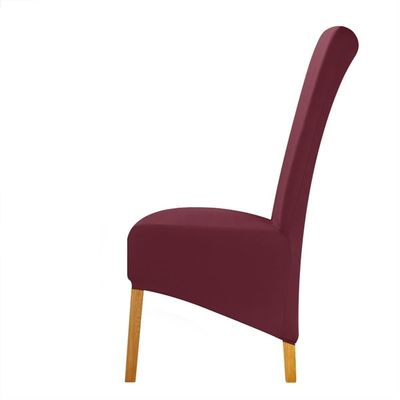 LUXRUB Waterproof Big Chair Cover 1/2/4/6 Pack, Stretch Dining Chair Slipcovers Home Kitchen Elastic High Back Long Back Chair Protectors for Hotel Party (Color : Wine, Size : 1 Piece)