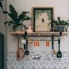 Garneck kitchen cutting board rack shelf brackets wall brackets for shelves shelf holders wall mounted lid holder under cabinet lid rack under cabinet organizer kitchen supply food view 2