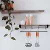 Garneck kitchen cutting board rack shelf brackets wall brackets for shelves shelf holders wall mounted lid holder under cabinet lid rack under cabinet organizer kitchen supply food view 3